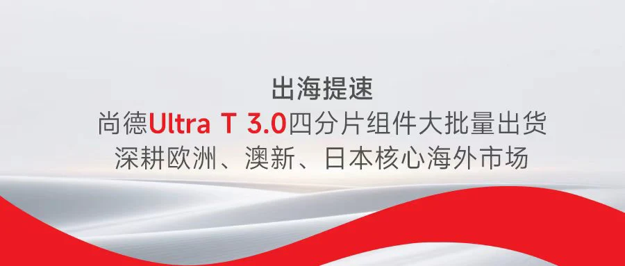 出海提速！尚德Ultra T 3.0四分片组件大批量出货 深耕欧洲、澳新、日本核心海外市场